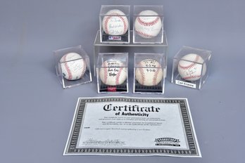 Six Signed Baseballs