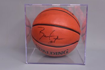 Autographed Ben Gordon Basketball In Display Case