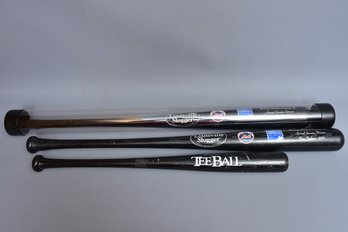 Louisville Slugger Mets Souvenir Baseball Bats And Signed Bat