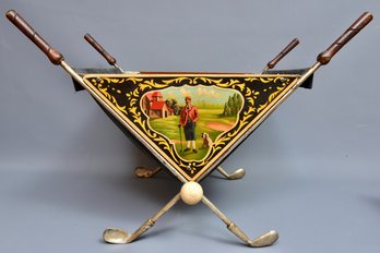 Unique Hand Painted Golf Magazine Holder