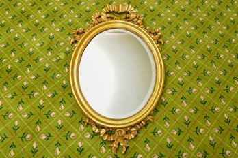 Italian Gilt Wood Beveled Edge Wall Mirror