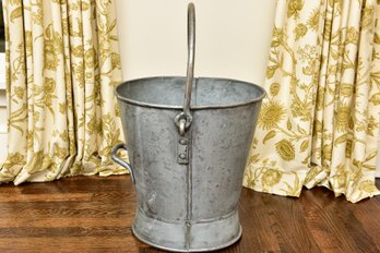Vintage Galvanized Farm Pail