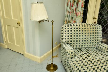 Brass Extendable Arm Floor Lamp