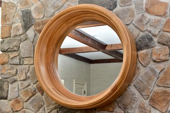 Monumental Ralph Lauren Aran Isles Porthole Mirror (RETAIL PRICE PAID $3,499)