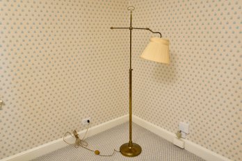 Brass Extendable Arm Floor Lamp