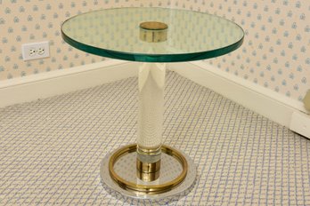 1970s Vintage Postmodern 'O Line' Side Table By Charles Hollis Jones (1 Of 2)