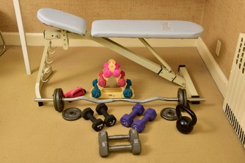 Assorted Collection Of Exercise Equipment