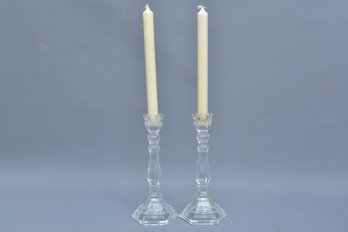 Tiffany & Co. Crystal Candlestick Holders