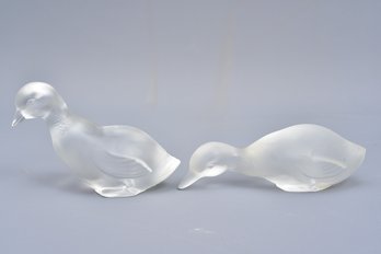 Baccarat Duck Crystal Figurines