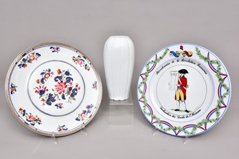 Bernaud & Co. Limoges Puiforcat Porcelain Plate, Apelco Bicentennial French Revolution Plate