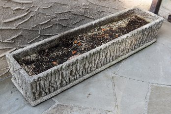 Rectangular Cast Concrete Planter