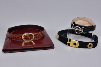 Curtis Street Leather Portfolio And Collection Of Belts