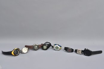 Collection Of Men's Watches - Rado Diastar, Bushnell Neo XS, Garmin Approach X60 And More