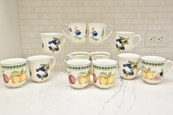 Collection Of 12 Villeroy & Boch Coffee Mugs