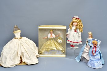 Collection Of Dolls - Celebration Barbie And More