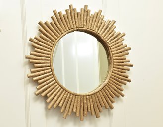 La Lune Collection Sunburst Wall Mirror In Goldleaf (RETAIL PRICE PAID $1,200)