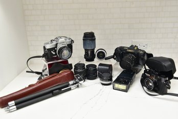 Collection Of Cameras, Lenses And More