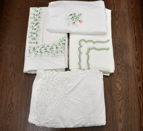 Collection Of Fine Embroidered Tablecloths