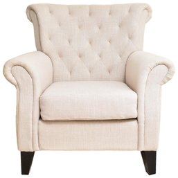 Noble House Home Furnishings Tufted Back Club Chair (2 Of 4)