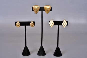 Collection Of Signed Christian Dior Clip On Earrings