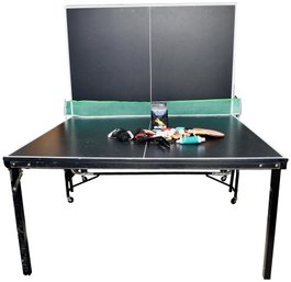 International Folding Ping Pong Table With Paddles And Accessories (Model P 8516-0)