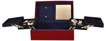 Collection Of Brooches In Jewelry Chest - Swarovski, MMA, Jomaz And More