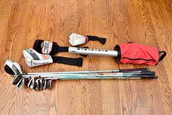 Callaway X Hot Irons A Wedge Through 4 Iron, Taylor Made 15 Degree Metal Wood And Taylor Made R1 Adj. Driver