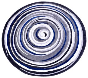 Studio DR Collection Memfi Pure New Zealand Wool Round Area Rug