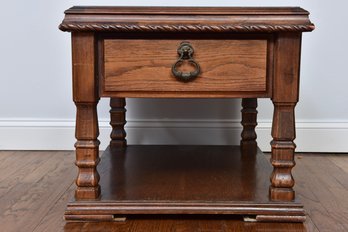 Vintage Wood Side Table