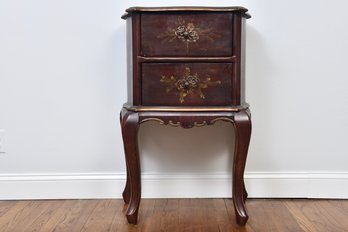 French Inspired Bombe Two Drawer Chest