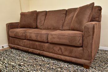 La-z-boy Three Cushion Micro-suede Sofa