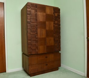 Lane Brutalist Highboy Dresser