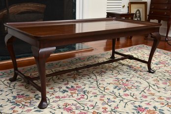 Stickley Williamsburg Mahogany Coffee Table With Cabriole Legs