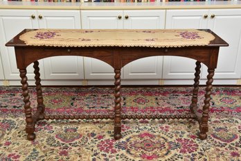 Bobbin Wood Console Table