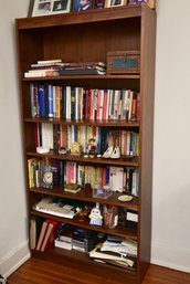 Six Shelf Bookcase And Books (PLEASE READ DESCRIPTION)