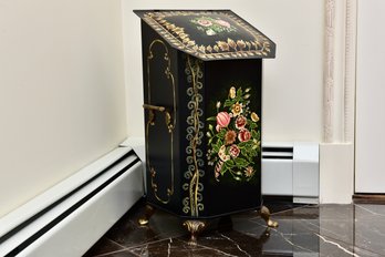 Hand Painted Victorian Style Coal Scuttle