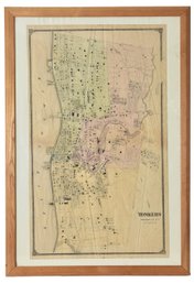 Yonkers Westchester County New York Framed Map