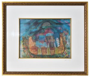 Signed Framed Print Of An Ark