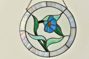 Stained Glass Floral Art Wall Hanging
