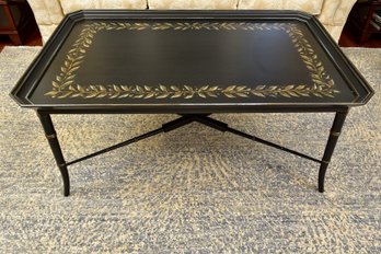 Ulan Tray Top Table With Nininger Faux Bamboo Base