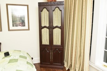 French Provincial Style Tall Cabinet With Paneled Doors