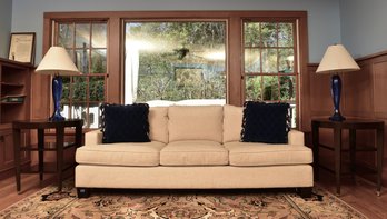 Pair Of Donghia Double Tiered Wood Side Tables