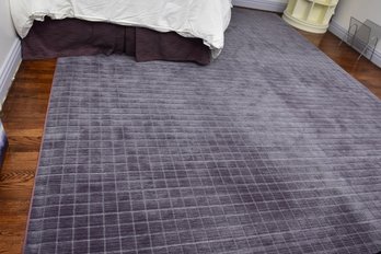 Plaid Design Area Rug With Padding