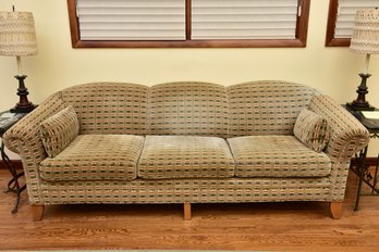 Three Cushion Rolled Arm Sofa