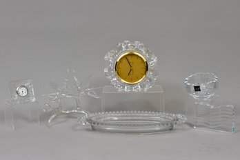 1989 Michael Dorofee Signed Art Glass Butterfly Branch And More