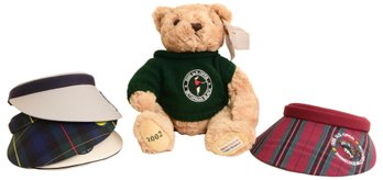 Limited Edition 2002 US Open Herrington Honey Bear , Visors And More