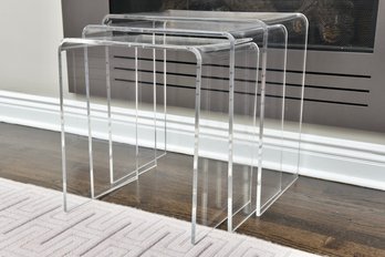 Pottery Barn Acrylic Nesting Tables