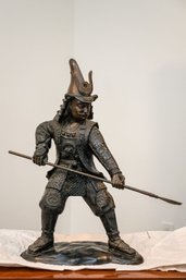 Reproduction Lost Wax Cast Bronze Japanese Samurai Warrior