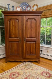 Ethan Allen French Country Entertainment Cabinet Or Armoire Finished In Cherry Wood