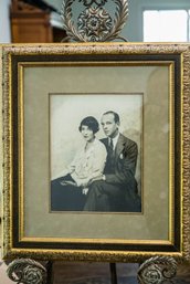 Elegant Framed Early Monochrome Photograph Adele And Fred Astaire In 1919 - SIGNED With Dedication